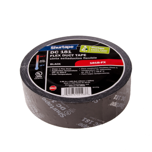 Tape, Flex Duct, Black, 2in