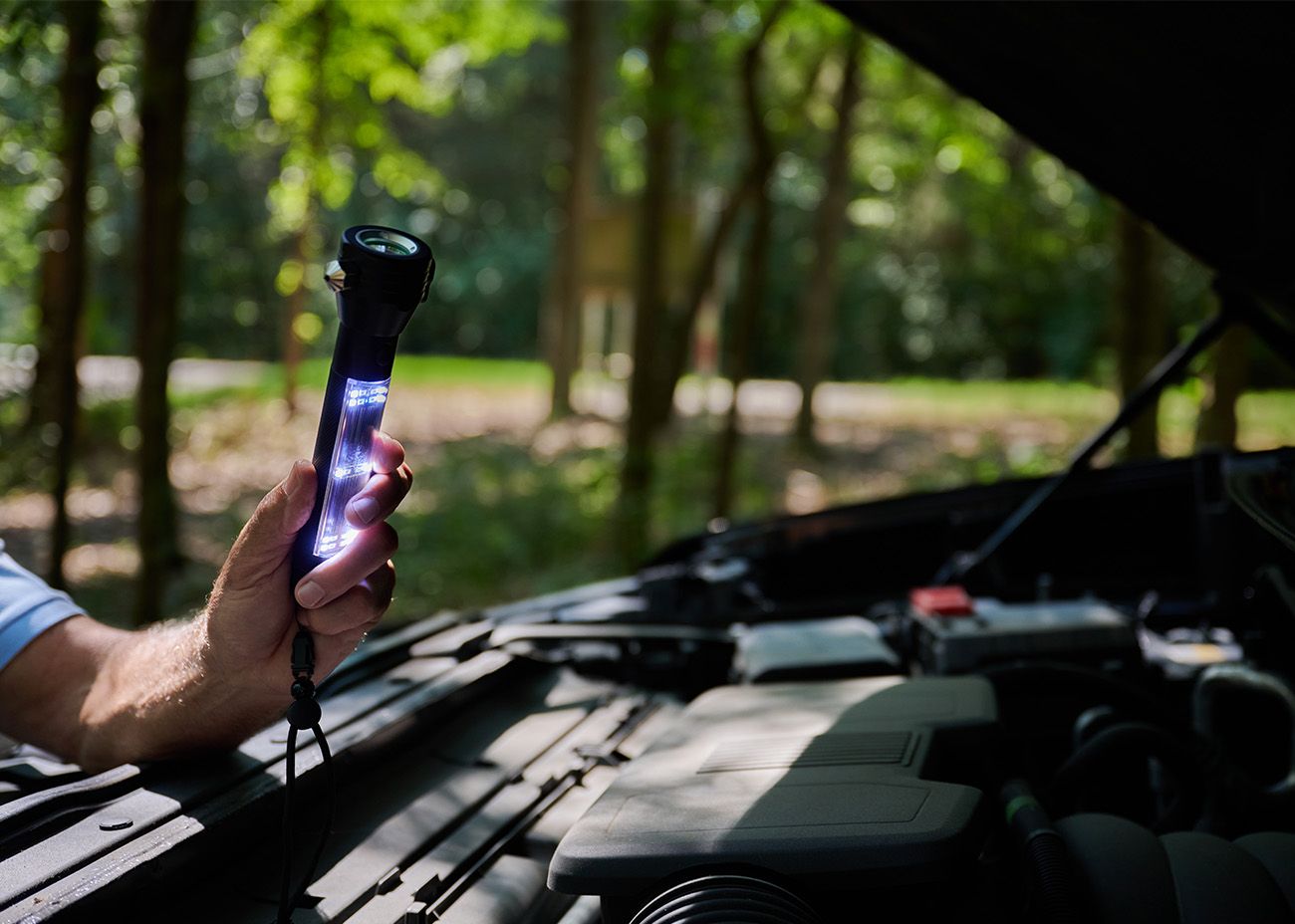 HaloXT Tactical 9-in-1 Solar Flashlight