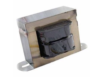 Packard Transformer. 120/208/240 Primary Voltage. 24 Secondary Voltage. 40 Output VA. 50/60Hz. Foot Mount. Wire Leads. Made in China.
