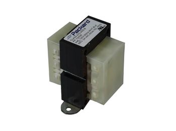 Packard Class II Transformer. 40 Output VA. 120 Primary Voltage. 24 Secondary Voltage. 60Hz. Foot Mount. Wire Leads. Replaces Rheem. Made in China.
