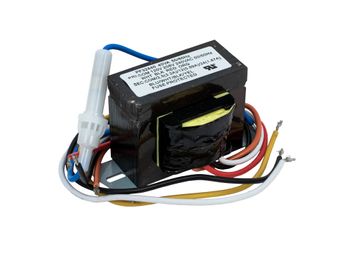 40 Output VA. 120/208/240 Primary Voltage. 24/12/2.5 Secondary Voltage. 50/60Hz. Foot Mount. Wire Leads. Built-In FUse Included. Made in China.
