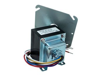 Packard Transformer. 100 Output VA. 50/60Hz. 208/240/460 Primary Voltage. 24/120 Secondary Volts. Multi-Mount. Wire Leads. UL/CUL Listed. Made in China.
