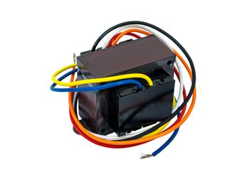 Primary 120/208/240 Volts, Secondary 24Volts, Wire Lead Connections. 50 Output VA. 50/60HZ. Made in USA.
