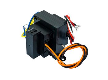 Titan HD Transformer. 120/208/240/480 Primary Voltage. 24 Secondary Voltage. 75 Output VA. 50/60Hz. Foot Mount. Wire Leads. Equipped W/Circuit Breaker. Made in the USA.
