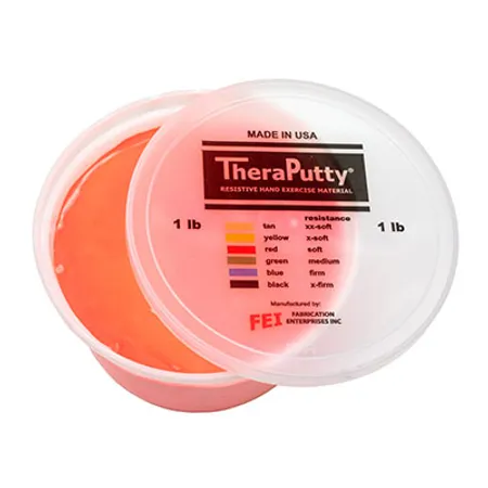 Theraputty, Resistance Red Soft, 1 Lb