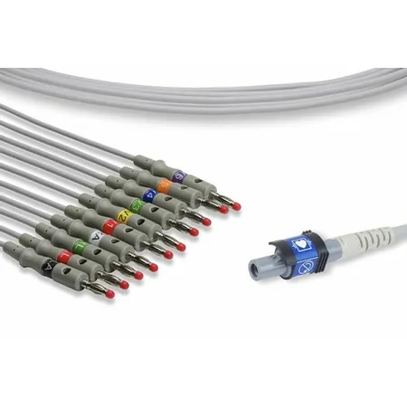EKG Cable10 Leads Banana 300 cm Welch Allyn Compatible Direct-Connect Ea
