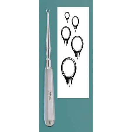 Piffard Dermal Curette 6.5" Oval Size 4, Ea