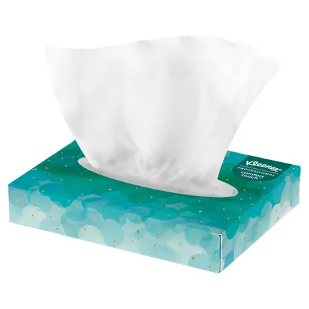 Kleenex Jr. Tissue, 8.4" x 5.8", 2 Ply, White, 48 Bx,