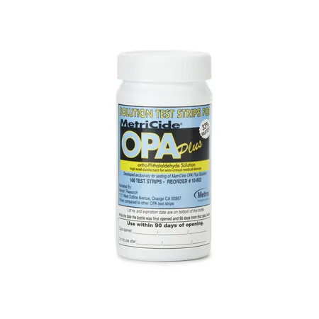 Test Strips Metricide OPA Plus Disinfecting Solution, 120/Ea
