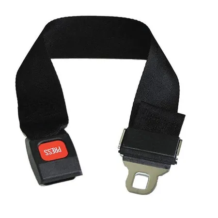 Buckle Metal Push Button Loop Ends 5’ 2-Piece Black, Ea