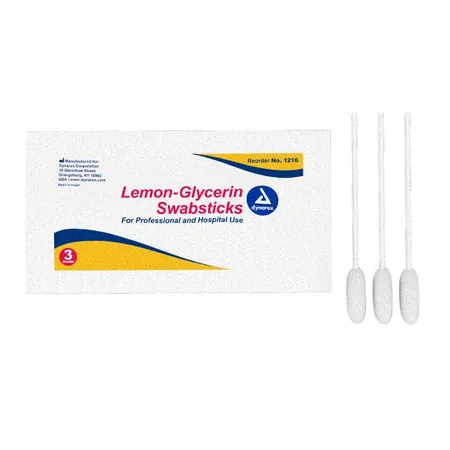 Lemon/Glycerin Swabsticks 3's, Box/25