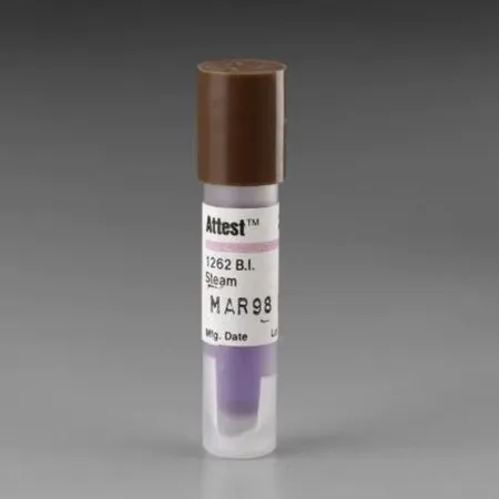 Biological Indicator Attest for Steam Sterilization, 100/Bx