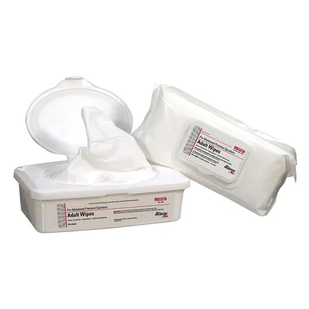 Adult Wipe Spunlace Cloth 12" x 8", 64/Tb