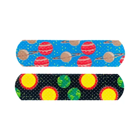 Bandage Adhesive Planets & Stars 5/8" x 2.25", 100/Bx