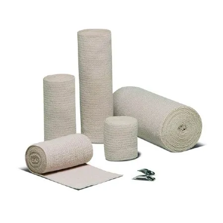 Elastic Bandage Econo-Wrap Reinforced LF 4" x 4 yds, 10/Bx