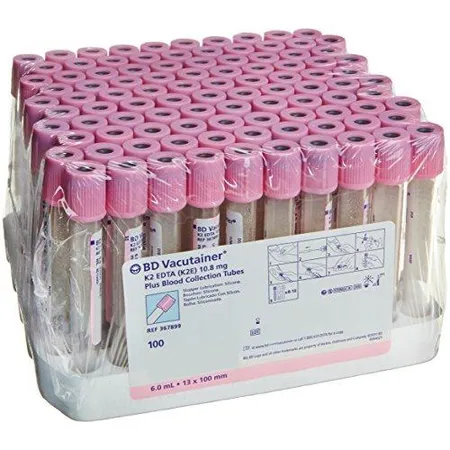 VACUTAINER® Plus, Pink, 13 x 100 mm, 6.0 ml, 100/Bx