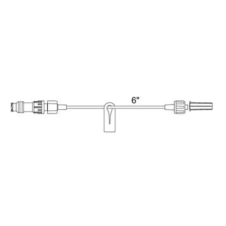 Small Bore Extension w/SmartSite® Needle-Free, 6", 100/Cs