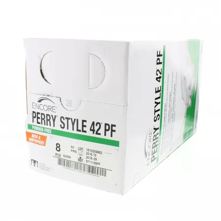 Glove Surgical Encore Perry Style 42 Latex Sterile PF Size 8, 50 Pr/Bx