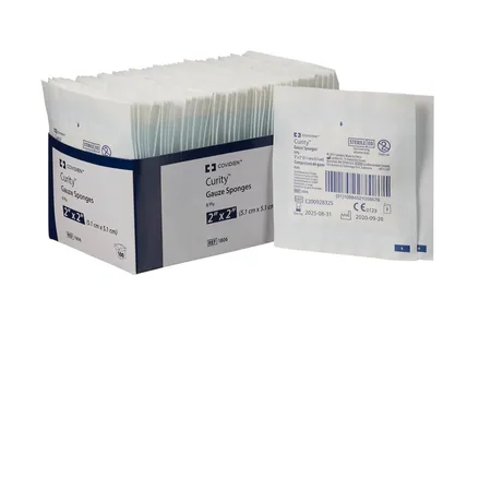 Gauze Sponge Curity Woven Sterile 2" x 2" 8-Ply 2's, Ea