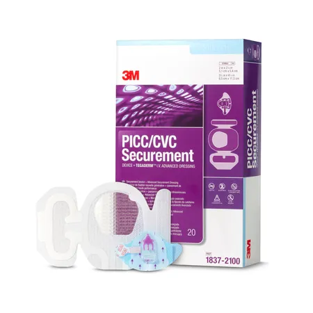 Securement Device + Tegaderm I.V. 3½" x 4½" 20/Bx, 4/Cs