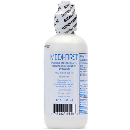 Eye Wash Medi-First Irrigation Solution Sterile 4 oz Bottle, Ea ...