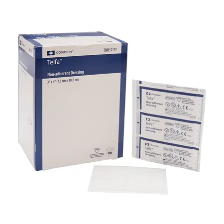 Dressing Telfa Non-Adherent Cotton 3" x 4", 100/Bx