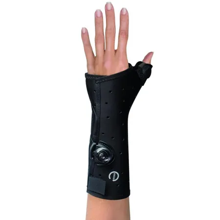 Long Thumb Spica II with Boa Left Arm Black, Ea