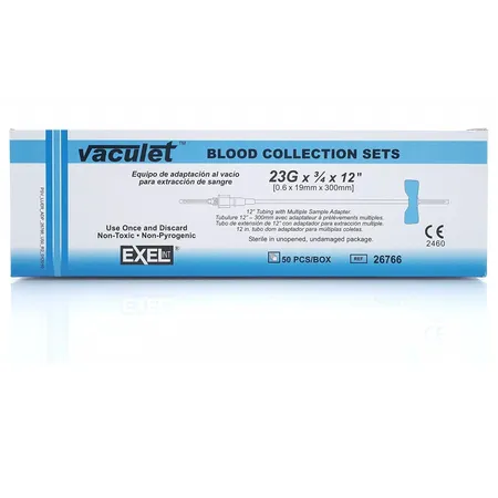Blood Collection Set 23G x 3/4" Blue, 50/Box