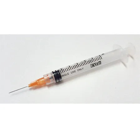 Syringe Safety 3 mL 21G x 1", 50/Bx 8/Cs