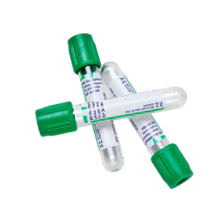 Blood Collection Tube Heparin 13 x 100 Green, 1000/Cs