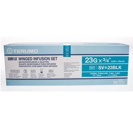 Infusion Set Winged 23G x ¾" 12" Tubing, 50/Bx