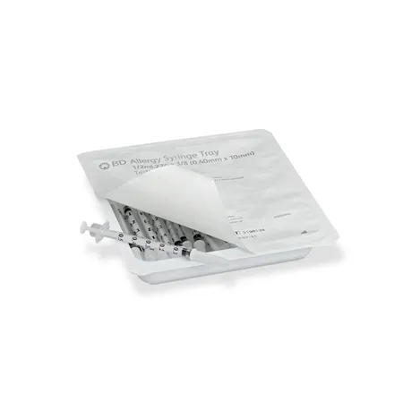 Allergist Tray ½ mL 27G x ⅜",Intradermal Bevel, 25/Tr