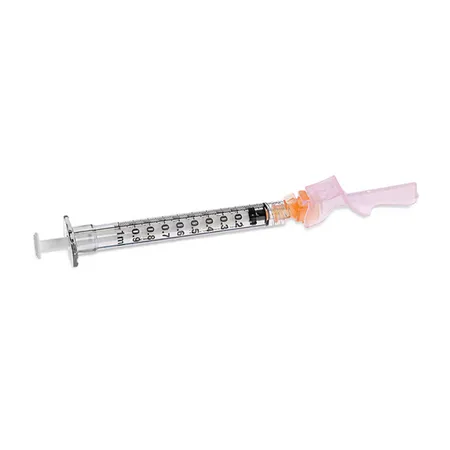 Syringe 1 mL 25G x ⅝" LL Detacheable Needle, 50/Bx