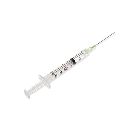 Syringe 3 mL 21G x 1½", Thin Wall, PrecisionGlide, Luer Lock, 100/Bx