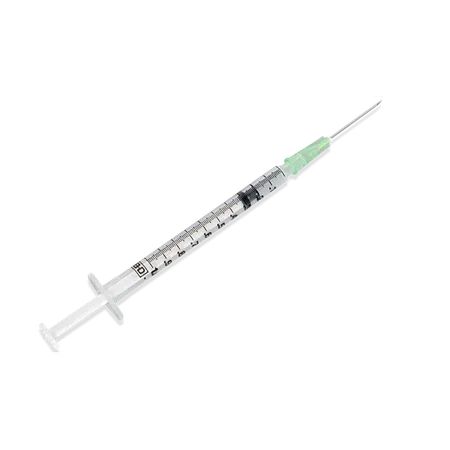TB Syringe 1 mL 21G x 1" Detachable Needle Slip Tip, 100/Bx