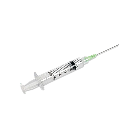Syringe 5 mL 21G x 1½", PrecisionGlide, Luer Lock, 100/Bx