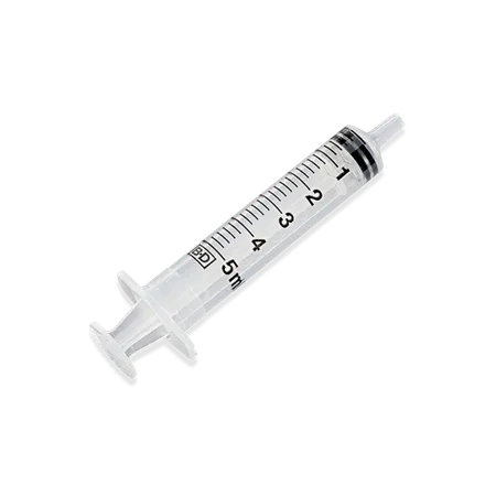 Syringe 5 mL Slip Tip, 125/Bx