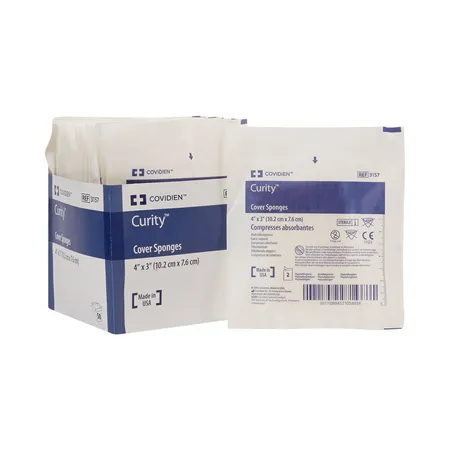 4" x 3" Cover Sponge, Sterile 2s, 50/Bx