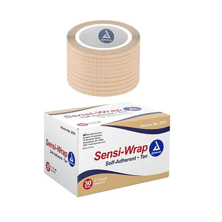 Sensi Wrap Self-Adherent 1" x 5 yds Tan, 30/Cs