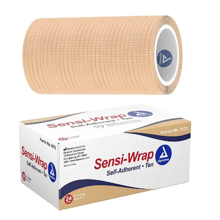 Sensi Wrap 3" x 5 yds, Self-Adherent, Tan, Latex, 24/Cs