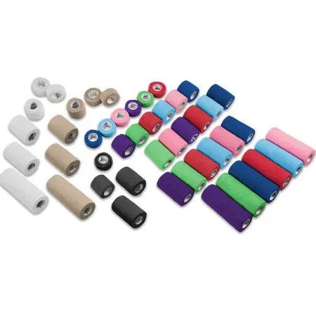 Sensi Wrap Self-Adherent 3" x 5 yds Assorted Colors, Latex, 24/Cs