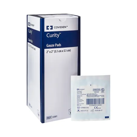 Gauze Pad Curity Woven Sterile 2" x 2" 12-Ply, 100/Bx