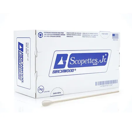 Applicator Large Tip Scopettes Jr N/S 8" Paper, 100/Bx