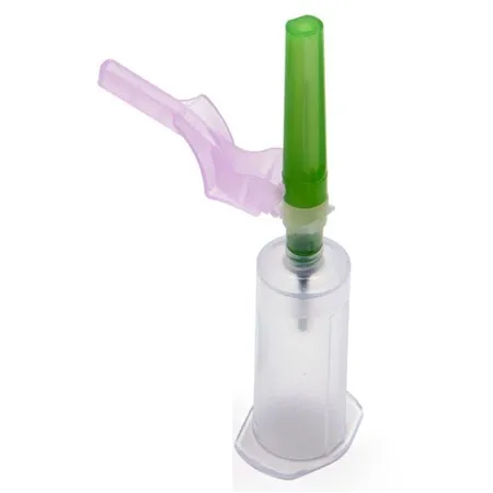 Blood Collection Needle Preattached Holder 22G x 1.25", 100/Cs