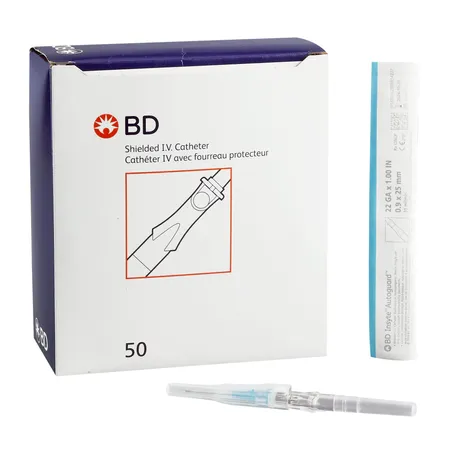 IV Catheter Insyte Autoguard Shielded 14G x 1 3/4" Orange, 50/Box