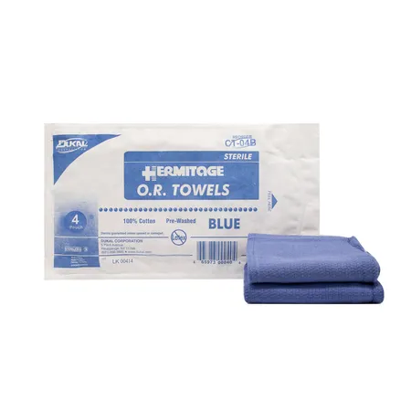 OR Towel Sterile Blue 4/Pk , 20/Cs