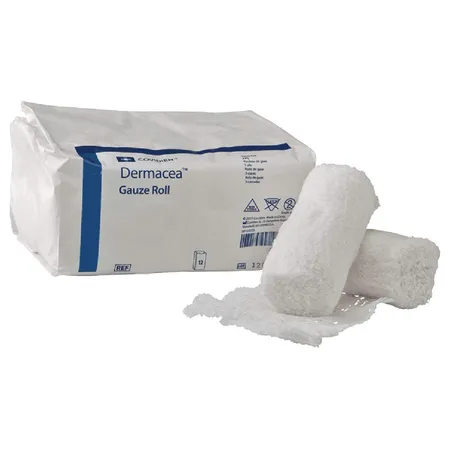 Gauze Bandage Roll Dermacea Low Ply Woven N/S 2" x 4? yds 2-Ply, 12/Bg