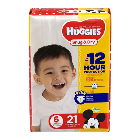 Diapers Huggies Snug & Dry Size 1 38/Pk , 4/Cs