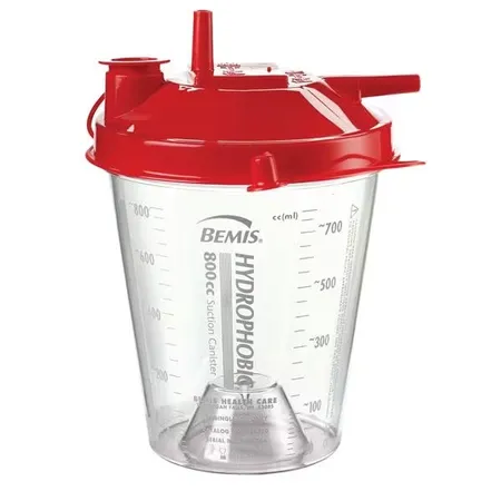 Suction Canister Hydrophobic 800cc, Ea