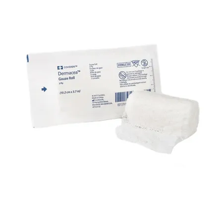 Gauze Bandage Roll Dermacea Low Ply Woven Sterile 2" x 4? yds 3-Ply, Ea